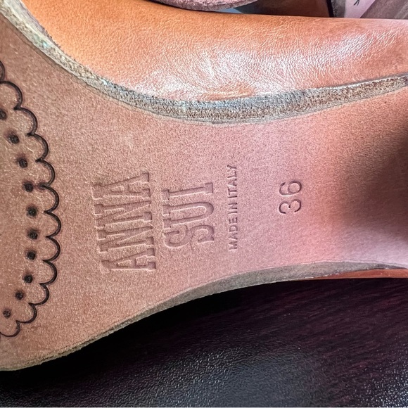 Anna Sui Loafers Killtie Heels 6 - Picture 8 of 12